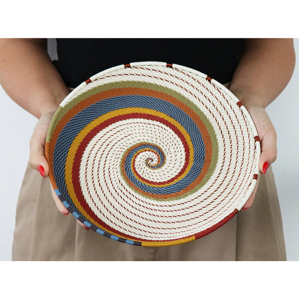 Medium Round Tray - Mountain Rainbow