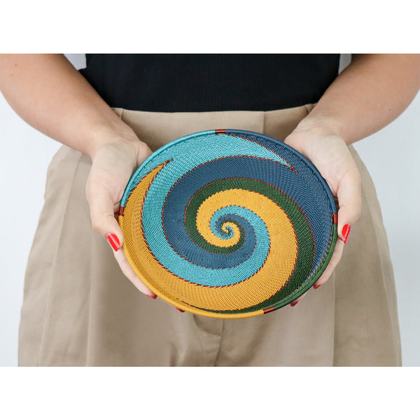 Small Round Tray - Kingfisher