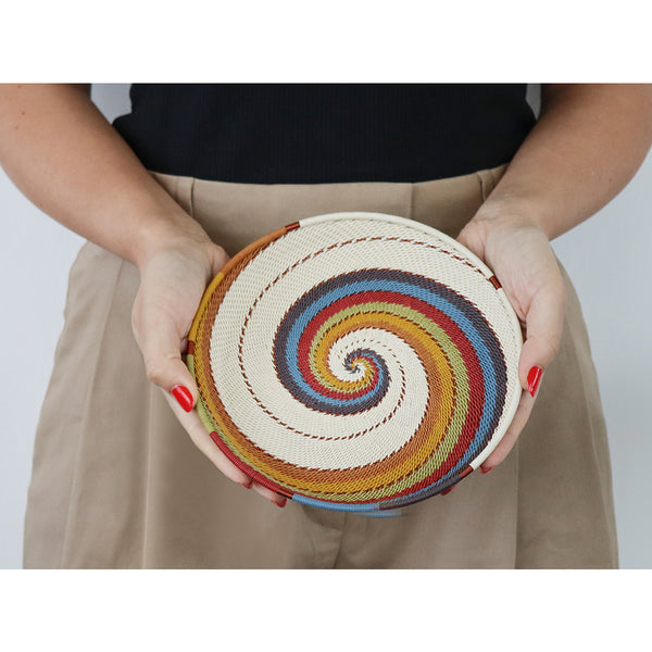 Small Round Tray - Mountain Rainbow