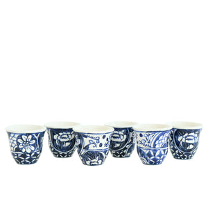 Mira Blue Cup Set