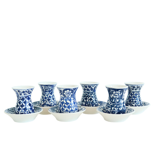Blue Tea Cup and Saucer Set