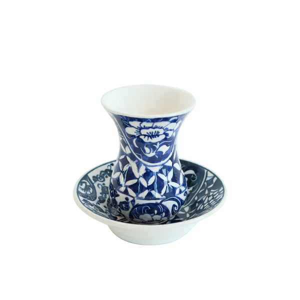 Blue Tea Cup and Saucer Set