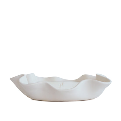 Willow Tray Candle - Blanc