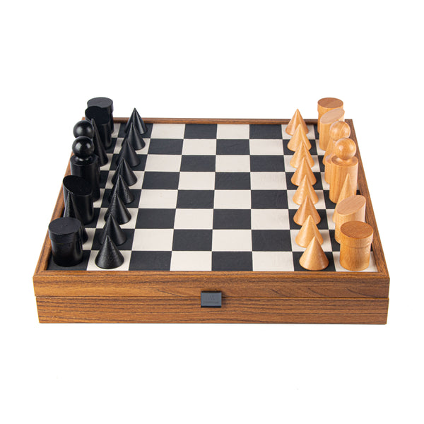 Bauhaus Chess Set - Black
