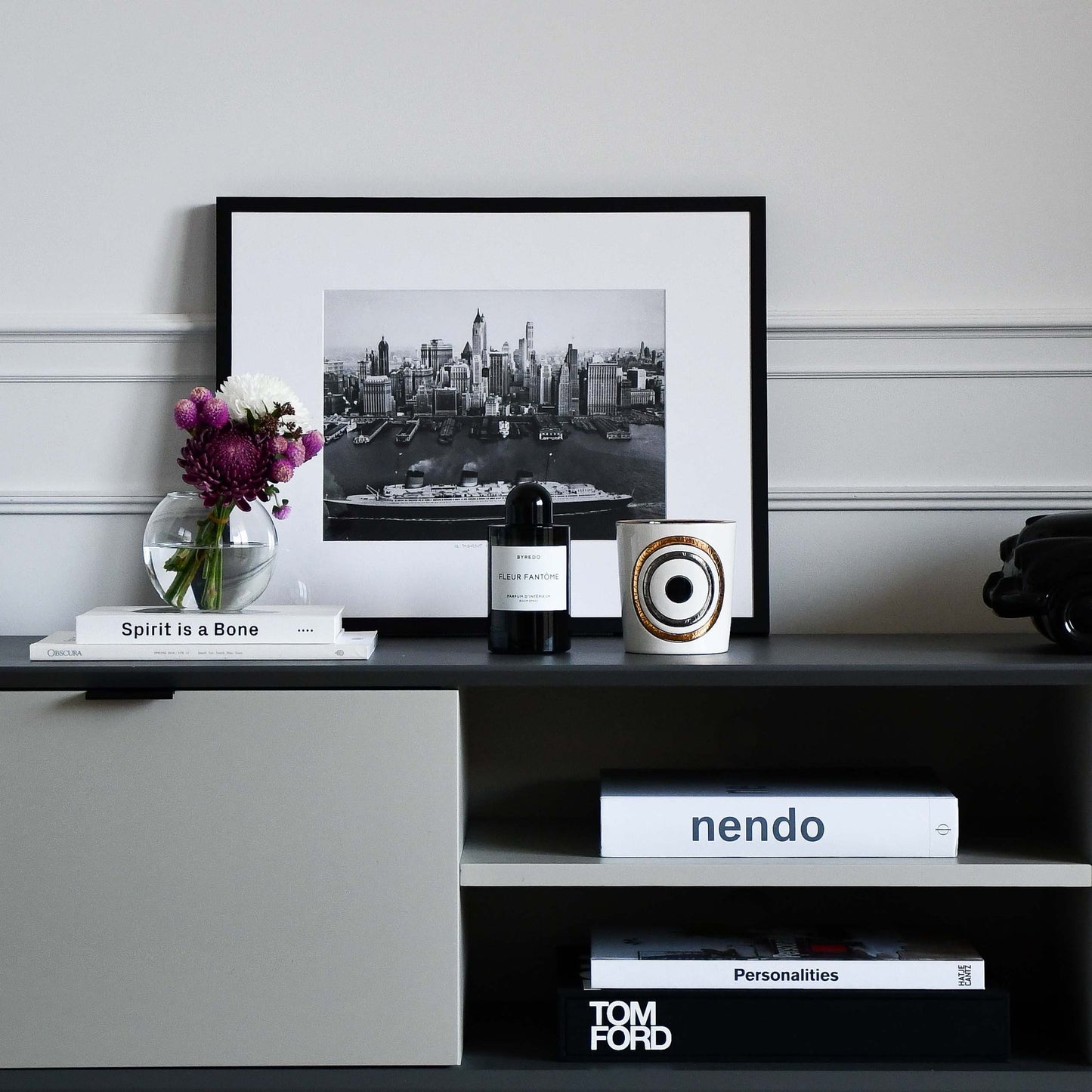 Geo Candle - White