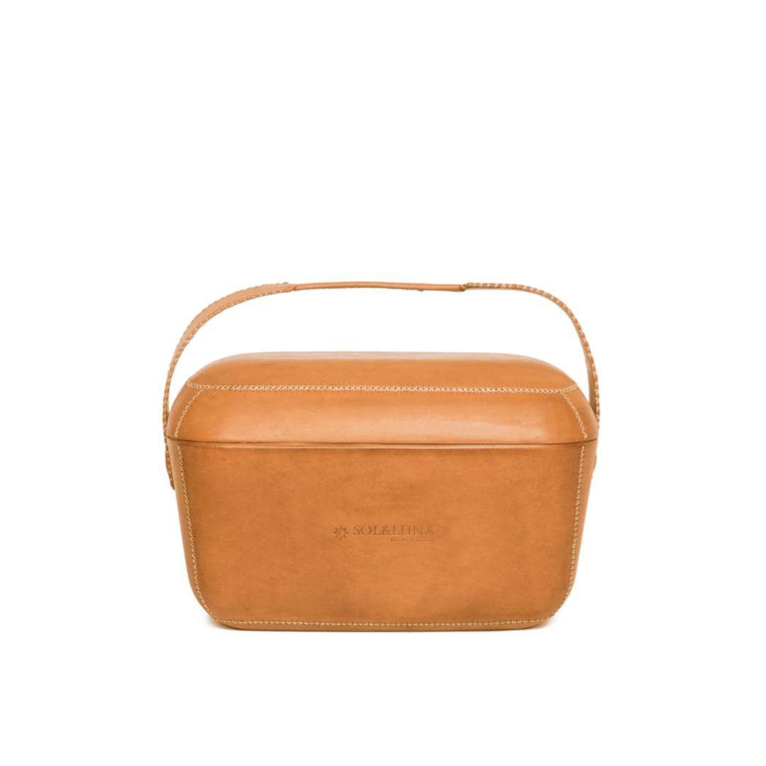Small Cooler with Handle - Natural